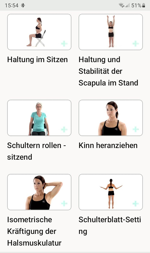 Online Übungsprogramm BANS (Beschwerden an Arm, Nacken und/oder Schulter)