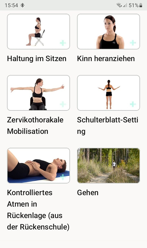 Online Übungsprogramm Schleudertrauma
