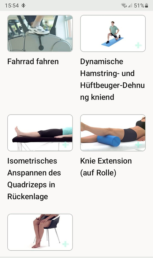 Online Übungsprogramm Rectus Femoristendinopathie