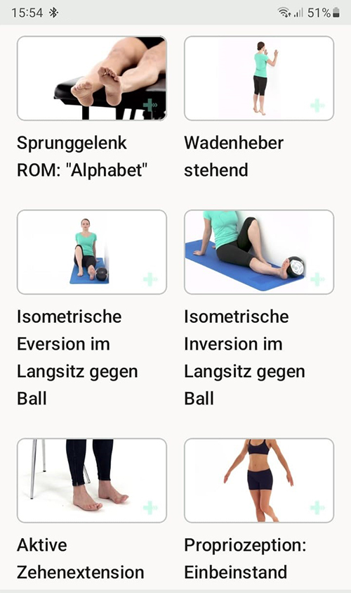 Online Übungsprogramm Anteriores Knöchelimpingement