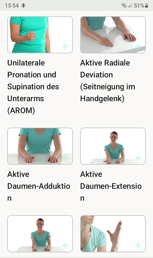 Online Übungsprogramm Rhizarthrose