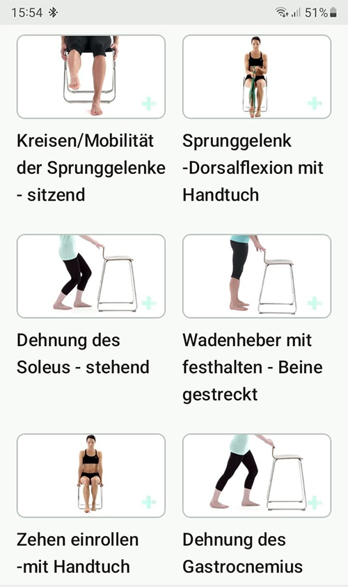 Online Übungsprogramm Fallfuß