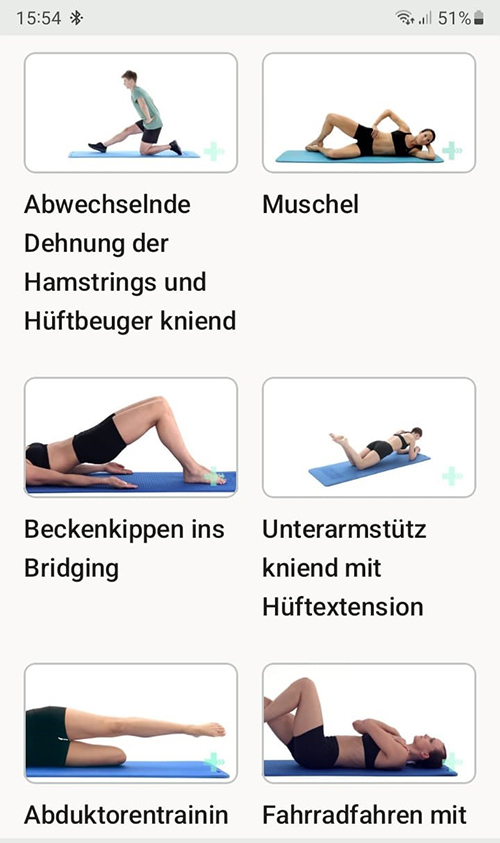 Online Übungsprogramm Äußere Kniebandverletzung