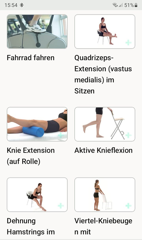 Online Übungsprogramm Degeneratives Meniskusverletzung