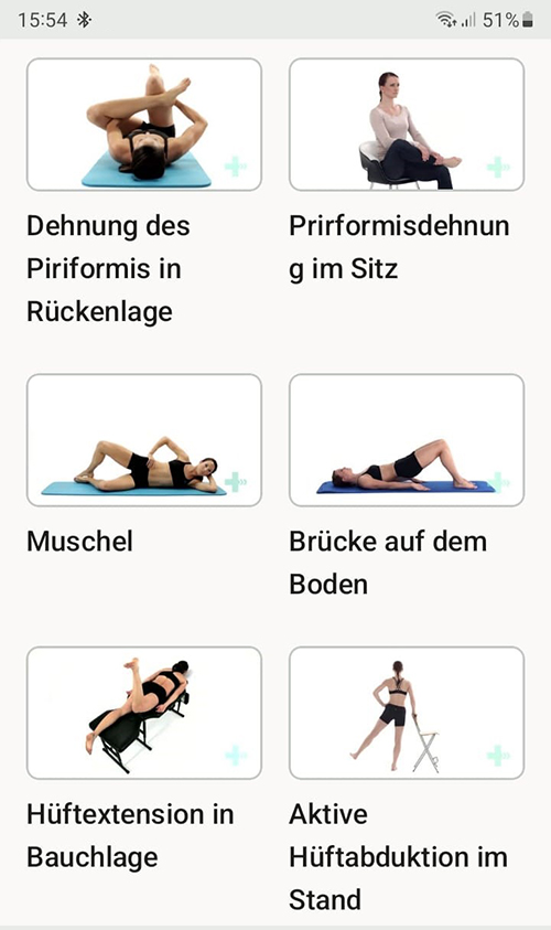 Online Übungsprogramm Piriformissyndrom
