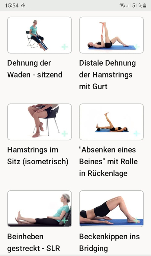 Online Übungsprogramm Popliteustendinitis